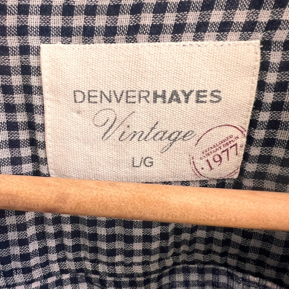Denver Hayes Navy Plaid Shirt - Picture 2 of 5